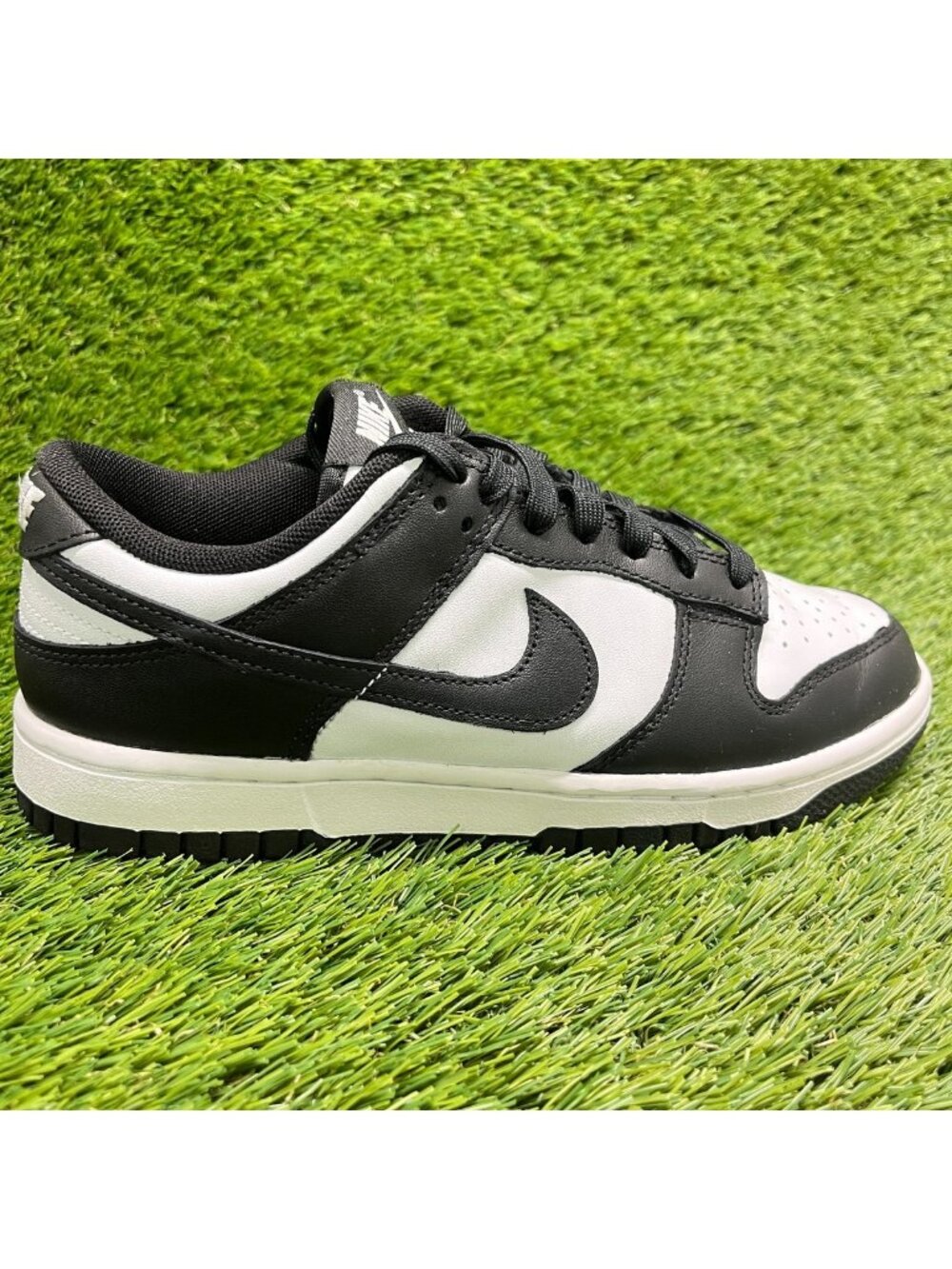 Nike Dunk Low Mens Size 6 White Black Athletic Walking Leather Shoes Sneakers